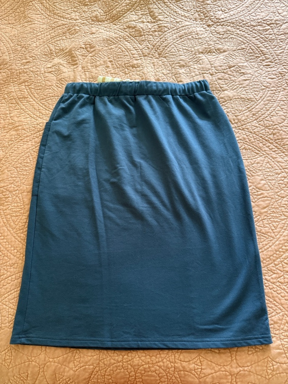 Roolee Navy Midi Skirt with Cream Drawstring - Picture 3 of 3